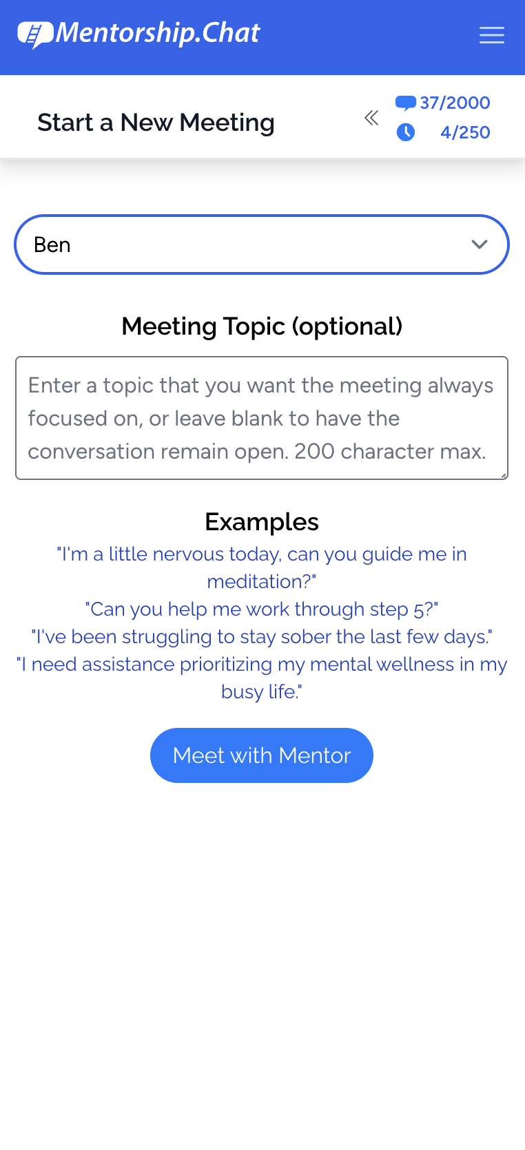 Create a meeting