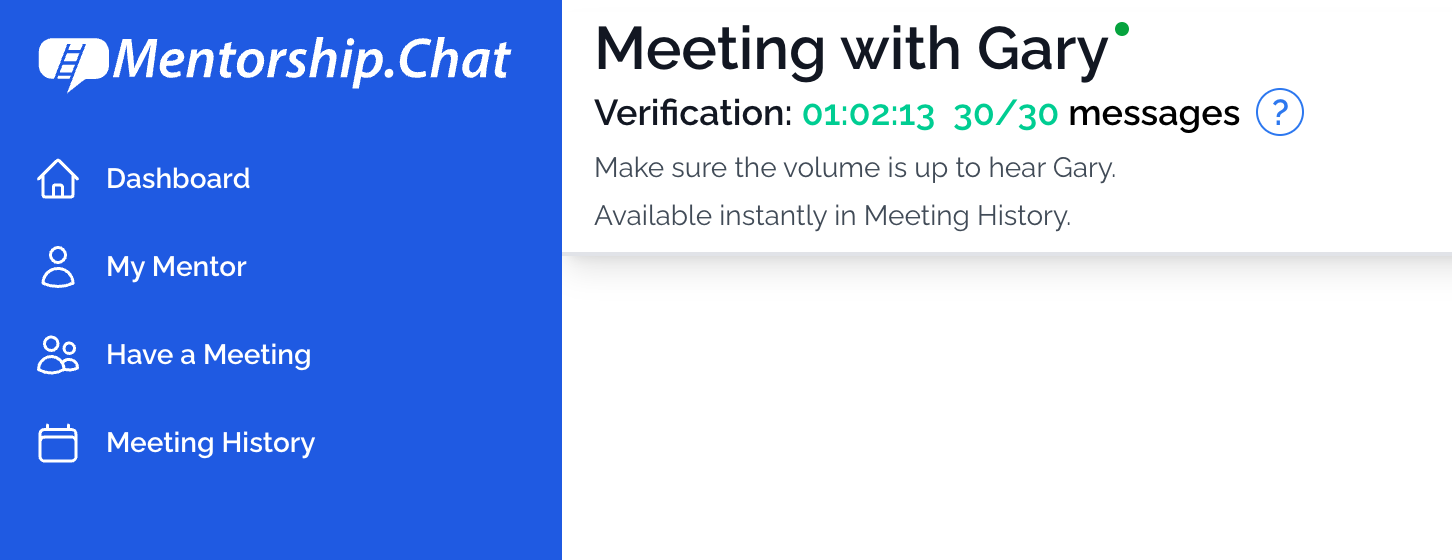 Meeting Verification